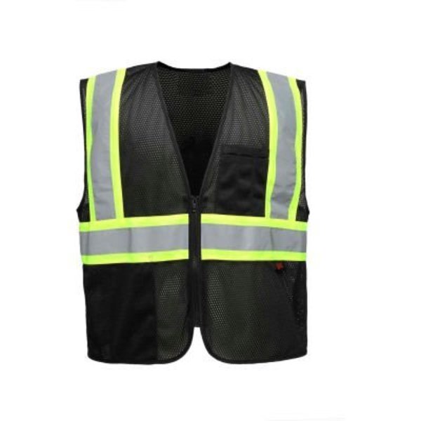 Gss Safety GSS Safety Enhanced Visibility Multi-Color Vest-Black-S/M 3135-SM/MD